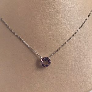 Sterling silver Swarovski crystal necklace